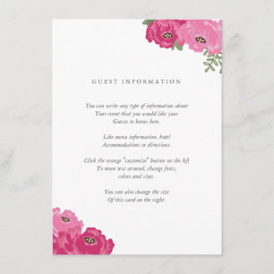 Elegante Mason Jar Insert Card