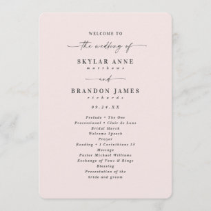 Elegante massive Porzellan-Rosa Hochzeitszeremonie Programm