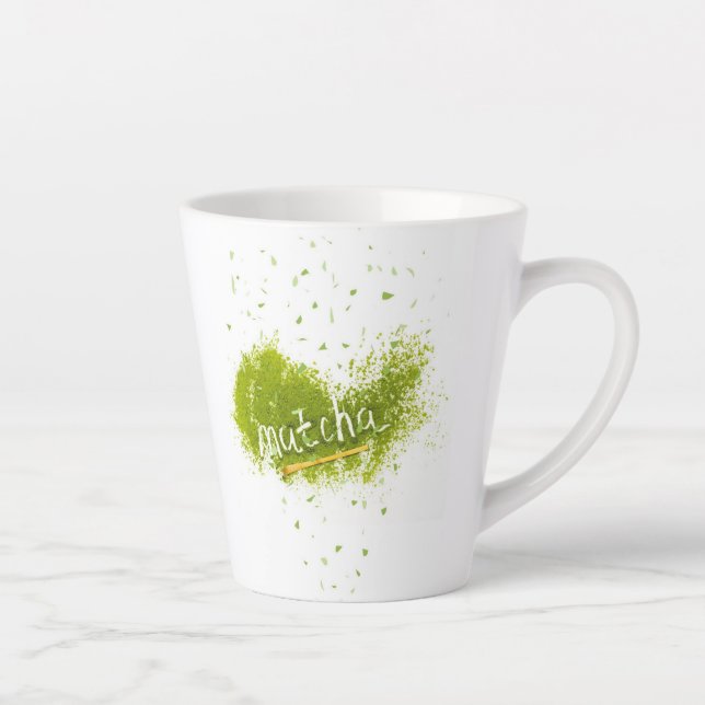 Elegante Matcha-Latte-Tasse Milchtasse (Rechts)