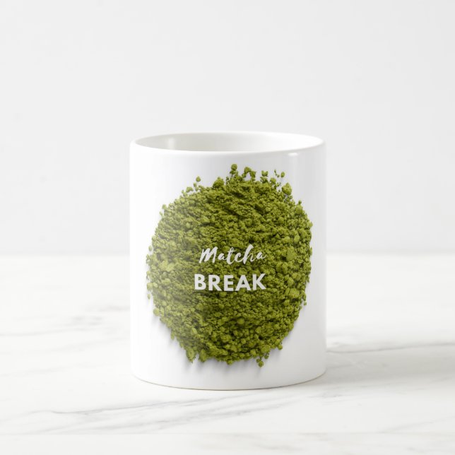 Elegante Matcha-Pause-Tasse Kaffeetasse (Mittel)