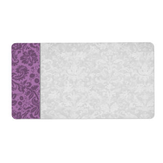 Elegante Mauve Damast Hochzeit