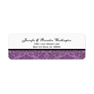 Elegante Mauve Damast Hochzeit