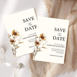 Elegante Meadow-Wildblume Hochzeit speichern das D Einladung