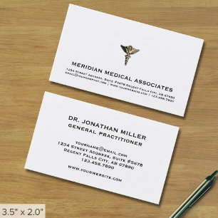 Elegante Medical Business Card Visitenkarte