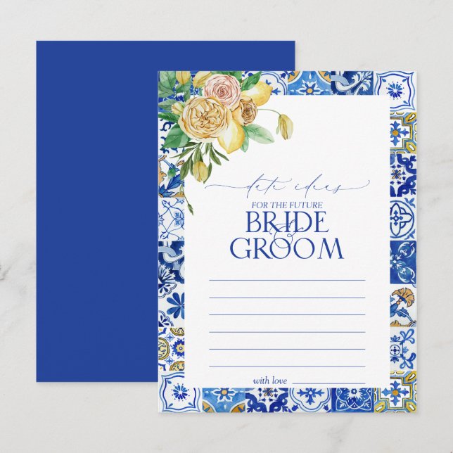 Elegante mediterrane Zitronenbäume Postkarte (Vorne/Hinten)