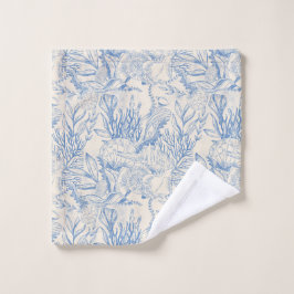 Elegante, meeresgrüne Leinwand Badhandtuch Set