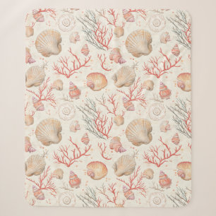 Elegante Meeresmuscheln & Korallenzweig Sherpadecke