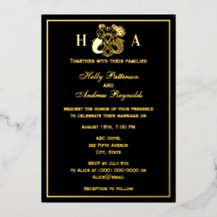 Elegante Meerjungfrau & Meerjungmann Hochzeit Foli Folien Feiertagskarte