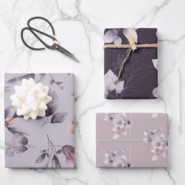 Elegante Mehrzweckblume Geschenkpapier Set