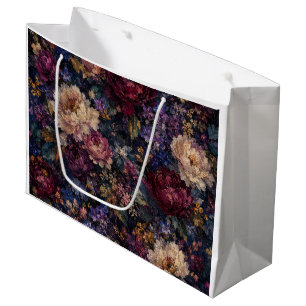 Elegante, melancholische, florale, gotische Gesche Große Geschenktüte
