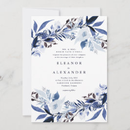 Elegante Melange Floral Wedding Einladung