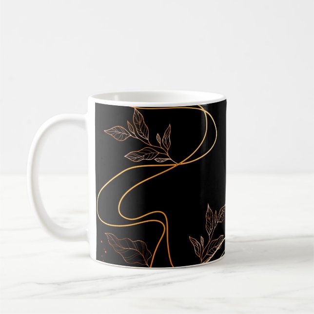 Elegante Memorial Bewahren Minimalistische Tasse (Links)