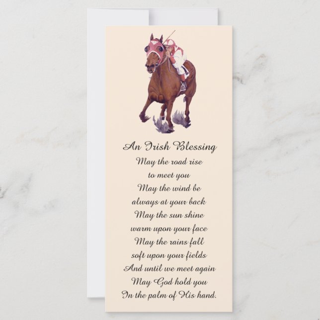 Elegante Memorial Service Card (Vorderseite)