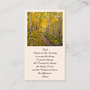 Elegante Memorial Service Card Visitenkarte