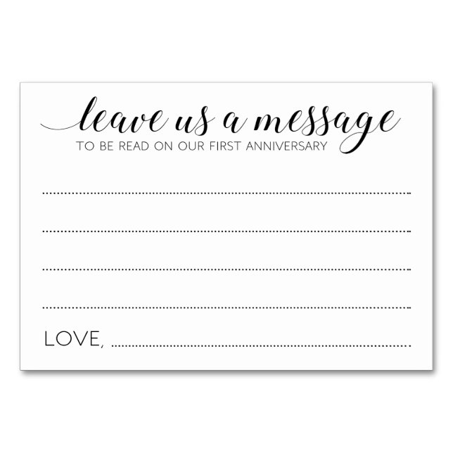 Elegante Memory Box Gästebuchskarten Tischnummer (Vorderseite)