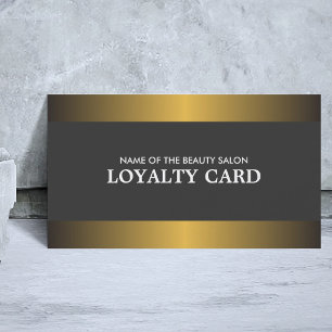 Elegante Metall-Gold-Grau-Salon-Treuekarte Treuekarte