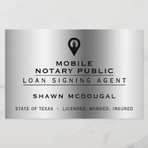 Elegante metallische Imitat Flyer