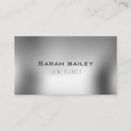 Elegante Metallsilber-Visitenkarte Visitenkarte