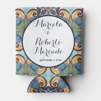 Elegante mexikanische Floral Talavera Wedding Dosenkühler