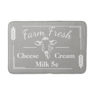 Elegante Milchkühe Farm Taupe Badematte