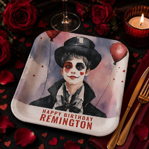 Elegante Mim-Geburtstagspapierplatten Pappteller