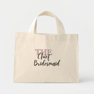 Elegante Minimal Art Mini-Tasche - Trauzeugin Mini Stoffbeutel