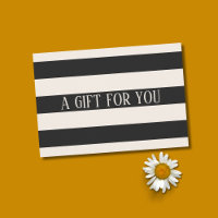 Elegante Minimal Black Ecru