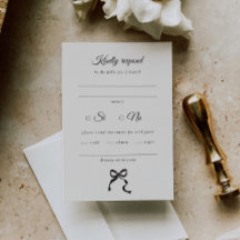 Elegante Minimal Bow Wedding