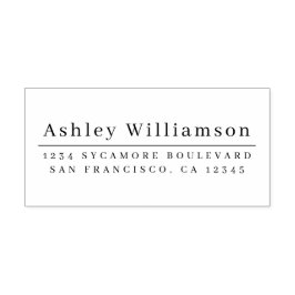 Elegante Minimal Chic Rücksendeadresse Gummistempel