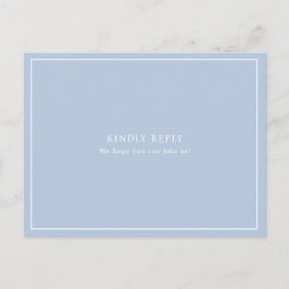 Elegante Minimal Dusty Blue Frame UAWG Postkarte