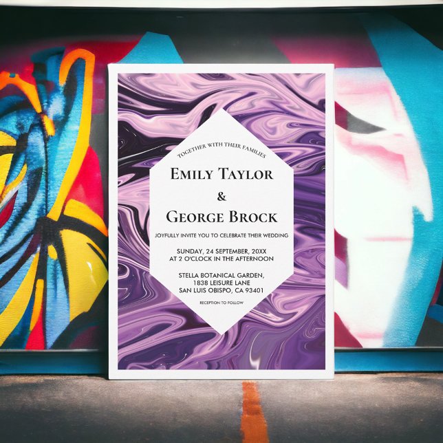 Elegante Minimal Geometrische Galaxie Kunstschick  Einladung (Von Creator hochgeladen)