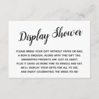 Elegante, Minimal No Wrap Brautparty Geschenkkarte