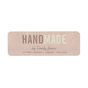 ELEGANTE MINIMAL-ROSE GOLD SHIMMER-HANDMADE-ADRESS