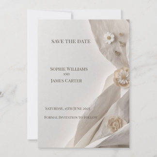 Elegante Minimal Typografie Save the Date