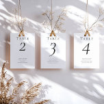 Elegante Minimal Wedding Guest Names Tischnummer<br><div class="desc">Elegante Minimalistische Script Hochzeit Tischnummer,  wo Sie alle Gäste Namen hinzufügen können. Entdecken Sie die gesamte Sammlung für ein koordiniertes Hochzeitsthema. Dm für Beratung oder Personalisierung</div>