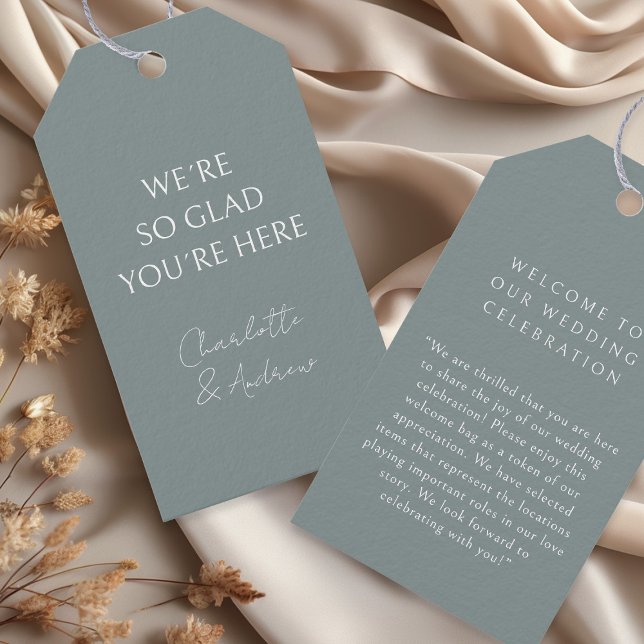 Elegante, minimale, handschriftlich, Tiefseegarant Geschenkanhänger (Von Creator hochgeladen)