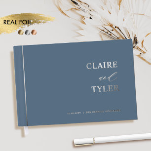 Elegante, minimale Hochzeitsreise Gästebuch