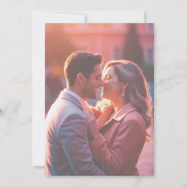 Elegante minimale saubere, neutrale rustikale Foto Einladung