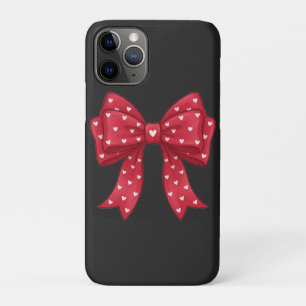 Elegante Minimalistin Coquette Rote Schleife mit H Case-Mate iPhone Hülle