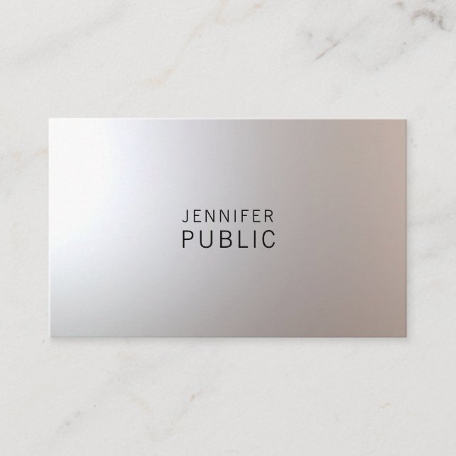 Elegante Minimalistisch Beruflich Moderne Nizza Sc Visitenkarte (Vorderseite)