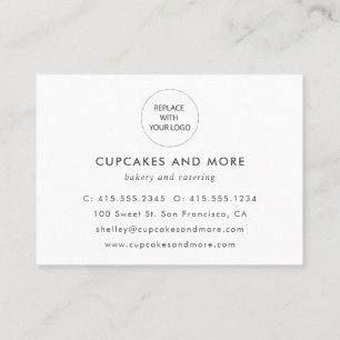 Elegante Minimalistisch Dankeschön Business Card Visitenkarte