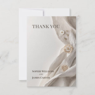 Elegante Minimalistisch Dankeschön Card Dankeskarte