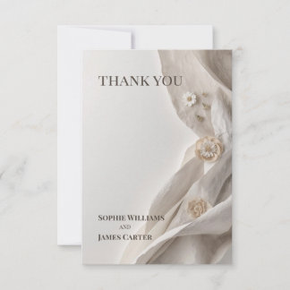 Elegante Minimalistisch Dankeschön Card Dankeskarte