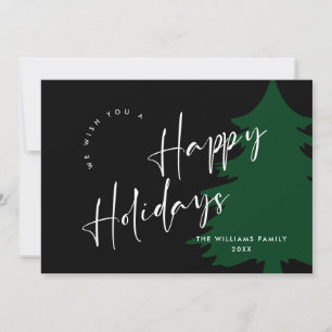 Elegante Minimalistisch Golden Christmas Gruß Feiertagskarte