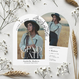 Elegante Minimalistisch Graduation Party Einladung