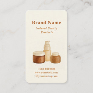 Elegante Minimalistische Beauty Products Business  Visitenkarte
