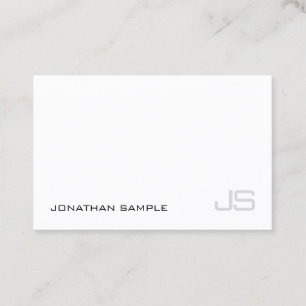 Elegante Minimalistische Berufliche Monogramm-Vorl Visitenkarte