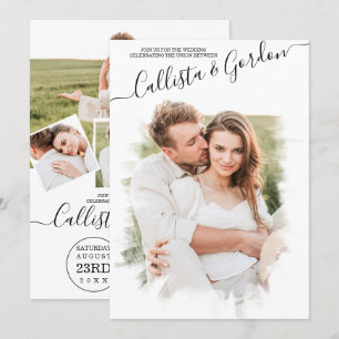 Elegante Minimalistische Bilderkollektion Einladung