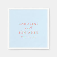Elegante minimalistische blaue orange Kalligrafie
