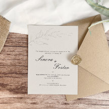 Elegante Minimalistische Blumenhochzeit